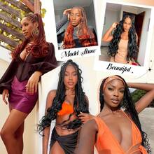 8 Packs French Curly Braiding Hair For Box Braids 24Inch Pre Stretched Loose Wavy  Bouncy Braiding Hair Extensions 75g/Pack Synthetic French Curl Crochet Hair Braids Extensions For Women Daily Holidays Party And Cosplay Braided Hair - brown mixed blonde-P30/613 - 查看 9