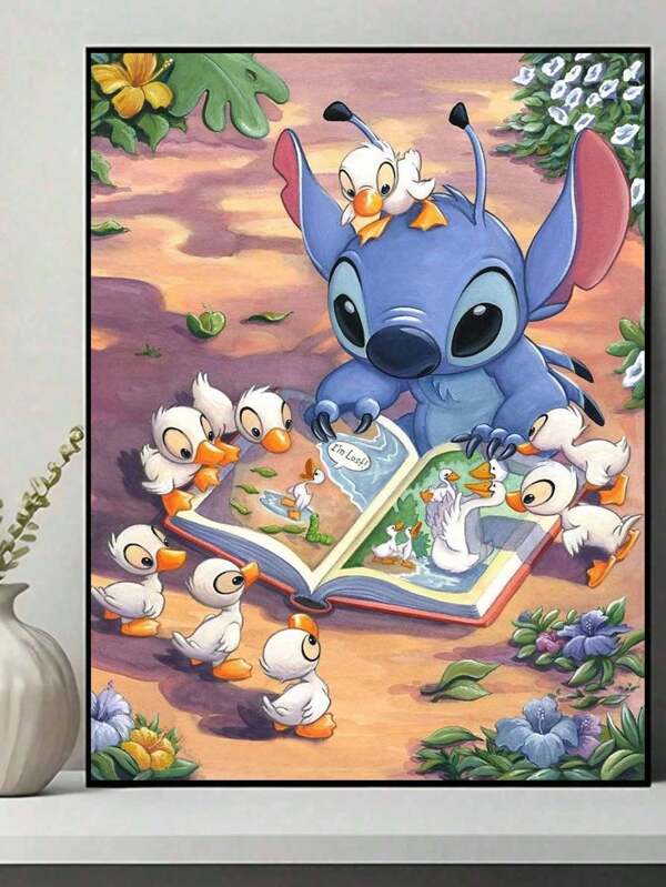 Disney طقم لوحة الماس 5D DIY، ديزني، للمبتدئين البالغين 5D كامل الدائرة لوحة ديزني الماسية، التطريز بالألماس جداريات بلورية، يأتي مع مجموعة من الأدوات، مناسب لديكور جدار المنزل، هدية وعيد الميلاد للعائلة والأصدقاء