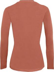 Women's Under Scrub Tee Crew Neck Long Sleeve-Shirt - 銅 - 查看 3