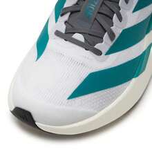 Adidas 男士 Adizero Evo SL M 跑步鞋，轻便舒适的户外日常运动鞋，采用 Lightstrike Pro 中底技术，低帮系带休闲运动鞋，JS4487 - 白/純藍綠色/淡灰 - 查看 10