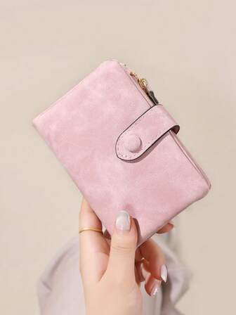 กระเป๋าสตางค์ผู้หญิงใหม่ กระเป๋าสตางค์หญิง หนังเทียม ขนาดเล็ก มีซิป กระเป๋ารองเท้าสตางค์ ความจุมาก พกพาสะดวก มีสายสำหรับกระเป๋าสตางค์ผู้หญิง กระเป๋าสตางค์ กระเป๋าสตางค์ขนาดเล็ก