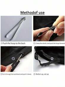1pc Elastic Band Threader Clip For Sewing DIY, Belt Guide Needle Tool For Trousers - Multicolor - View 6