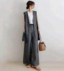 Women Two-Piece Outfits - Gris - Ver 1