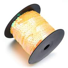 100 Yards/Roll 6mm Colorful Laser Shiny Sequin Ribbon, Gift Wrapping, Flowers, Party Decoration, Wedding, Holiday, Nail Art, Clothing Sequin Decoration