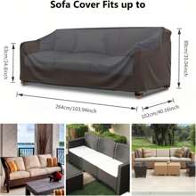 Garden Furniture Protection Oxford Fabric Sun Resistant Sofa Cover Durablecovers Outdoor Furniture Cover Garden Furniture Protection Fabric Sun Resistant Sofa Cover Outdoor Furniture Cover Suitable Garden Furniture Protection Fabric Sun Resistant Sofa Cover Durablecovers Outdoor Furniture Cover Seat Heavy Duty Garden Patio Sofa/Loveseat/Bench Cover100% Waterproof Outdoor Chair Covers Lawn Patio Furniture Cover