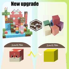 [Magnetic Blocks] 108pcs Magnetic Building Blocks Set | STEM Jigsaw Puzzle, Sensory Play World, Youngsters Educational Toy In Multiple Colors - Ideal For Christmas, New Year, Birthday Gifts, Magnetic Toys For Boys And Girls Ages 3+. - 彩色 - 查看 3