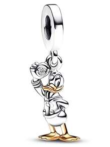 Disney Disney 100th Anniversary Enchanted Carriage Lab-Grown Rhinestone Charm Fits Bracelet Women 925 Silver Jewelry
