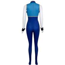 Games Chun Li Cosplay Costume Blue Bodysuit Battle Suit Women Jumpsuit - 藍色 - 查看 3