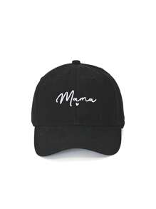 1pc "Mama" Embroidered Washable Adjustable Baseball Cap, Fashion Breathable Versatile Outdoor Sun Visor, Great For Gift Giving