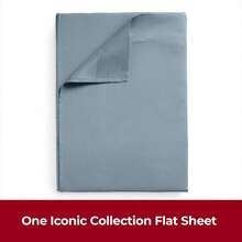 Mellanni California King Size Flat Sheet - Iconic Collection Bedding - Hotel Luxury, Extra Soft, Cooling - Wrinkle, Fade, Stain Resistant - 1 Flat Sheet Only (Cal King, Spa Blue) - 1582 Spa Xanh - Xem 2
