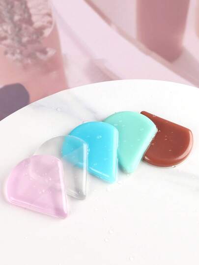Bộ 2/3/5 miếng bông trang điểm silicon nhiều màu sắc, chống thấm nước, dùng cho kem nền, che khuyết điểm, dễ vệ sinh, dụng cụ trang điểm lì mới.