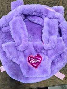 Kit Mochila Transportadora de Rana Rene de Lara Campos - Incluye Rana Rhenee - Mochila y Rana - Morado Violeta - Ver 6