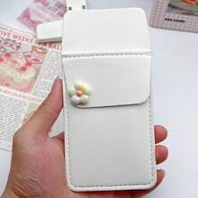 Estojo para canetas de cor neutra para enfermeira, estojo de bolso de grande capacidade, uniforme de trabalho com jaleco grosso de médico, design simples à prova de vazamentos, volta às aulas, material escolar, estojo para lápis, bolsa para lápis, mochila escolar, artigos de papelaria