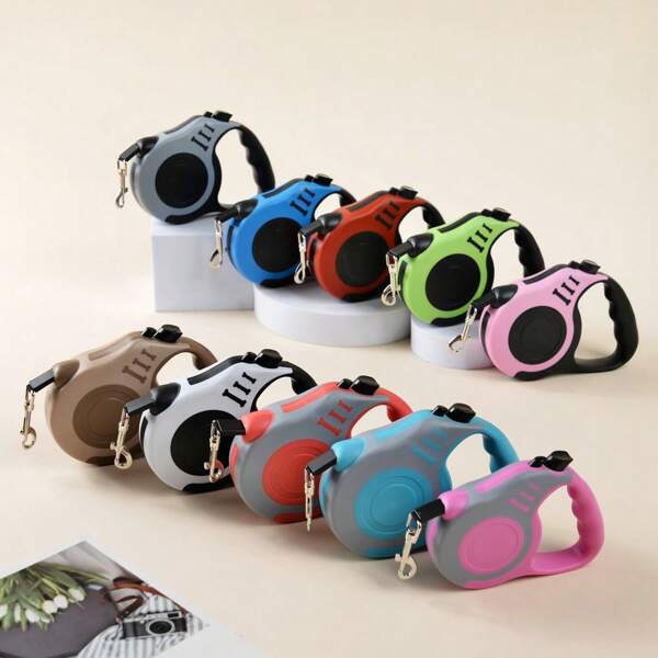 1pc Pet Retractable Leash, Bone Shaped Dog Walking Leash