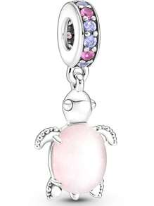 Disney Disney 100th Anniversary Enchanted Carriage Lab-Grown Rhinestone Charm Fits Bracelet Women 925 Silver Jewelry