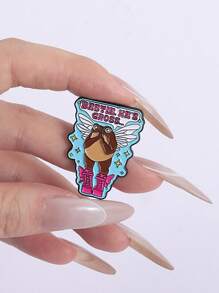 Insignia de rana ángel de "mejor amigo", diseño de rana con alas voladoras y ojos llorosos, es asqueroso... Regalo humorístico para mejores amigas y amantes de los anfibios
