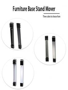两件套家具洗衣机推车金属可调节移动支架家具底座支架移动器，可伸缩电器滚轮冰箱重型，洗衣机支架轮冰箱电器推车移动洗衣机和烘干机移动底座 - 彩色 - 查看 1