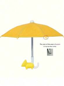 Umbrelă de soare pentru telefon mobil din 2 piese, parasolar pentru telefon cu protecție UV - suport universal reglabil, cu ventuză drăguță în formă de porc, parasolar anti-orbire pentru exterior, necesar pentru călătorii - Multicolor - Vizualizare 8