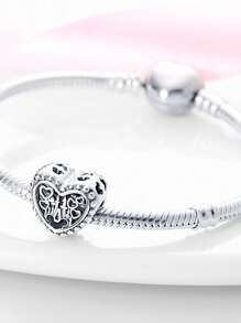 Disney Dije de carroza encantada con diamantes de laboratorio para el 100º aniversario de Disney, apto para brazaletes, joyería de plata 925 para mujeres