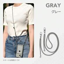 Korean Style In-Stock Oblique Strap Detachable Anti-Fall Retractable Braided Phone Lanyard Strap
