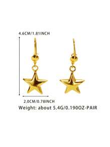 2 Peças Brincos Elegantes e Minimalistas Versáteis e da Moda, Personalizados em 3D com Formato de Coração Dourado 24K, DIY Presente para Namorada, Esposa, Amiga, Ocasiões Festivas, Uso Diário e em Festivais