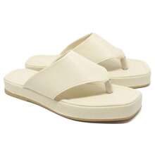 Women's Sandals Clogs Flip Flops Platform Comfortable Flat Neutral Outdoor Home - 白色 - 查看 2