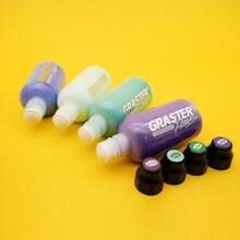 60ML Marcadores de pintura acrílica a base de aceite de alta capacidad para arte callejero de graffiti - Punta redonda de 10 mm, marcadores DIY para manualidades con diseños pintados a mano, útiles escolares, de regreso a la escuela