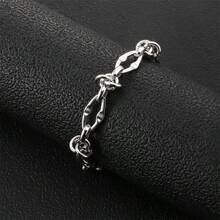 1 pièce Nouvelle populaire en acier inoxydable Bracelet en chaîne personnalisé en acier de titane fait main, accessoire frais et simple