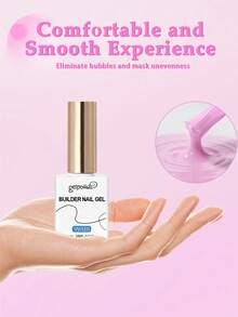 Gel Kuku Cherry Blossom Pink 15ml, Untuk Memperkuat, Memperpanjang, Lapisan Dasar, Botol, Gel Kuku UV/LED yang Dapat Dilepas - Coral Pink - View 7