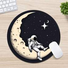 Mouse Pad com Base de Borracha Redonda, Mouse Mat Divertido, Adequado para Mouse de Computador Sem Fio de Mesa, Escritório, Laptop, Decoração, Lindo Presente de Suprimentos de Escritório para Mulheres e Meninas