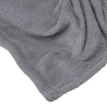 Manta Casal 100% Poliéster flannel: Estilo e Conforto em Cada Detalhe; Toque Macio/Melhor Preço - Cinza - Visão 2