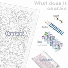 [Customized] 1pc Painting By Numbers Photo Custom Personalised Custom Diy Personalized Gift Picture By Numbers Portrait Family Pets Photo 40x50cm/16x20inch Without Frame - Multicolor - View 4