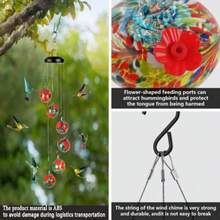 Charming Wind Chimes Hummingbird Feeders Window Bird Feeders For Outside Feeders - Blue - View 2