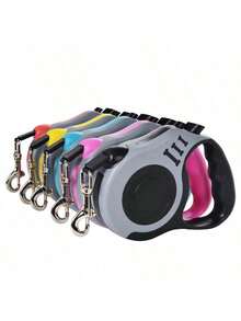 Retractable Leash 3/5 Meters Pets Dogs Cats Resistant With Lock Up To 11.33kg - 粉色 - 查看 4