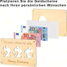 1/2 pièces Porte-monnaie et porte-cartes en bois fait main avec design de souris de dessin animé classique, convient comme cadeau d'anniversaire pour adultes, souvenir en bois unique, pour la célébration de la rentrée scolaire.