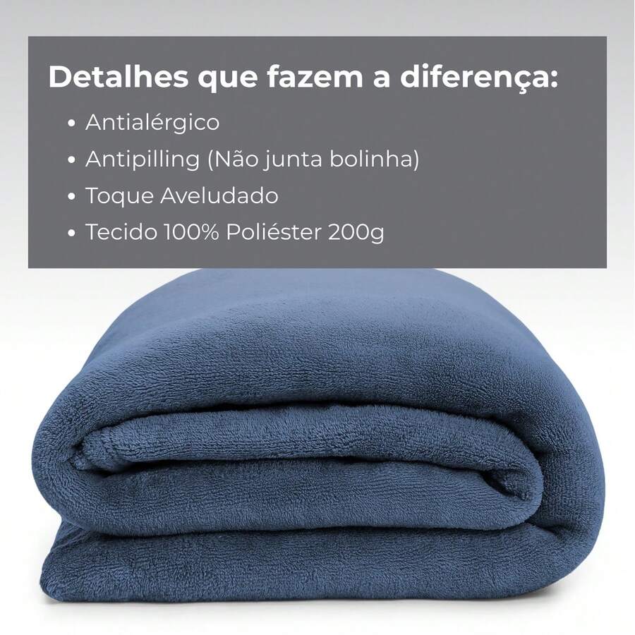 Double Bed Blanket 100% Polyester Flannel: Style And Comfort In Every Detail; Soft Touch/Best Price - 藍色 - 查看 1