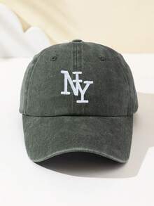 1pc Women's Overlapping NY Letter Embroidered Soft Top Baseball Cap, Fashionable & Personalized, Adjustable Fit, Suitable For Outdoor Sports, Travel, Camping, Gatherings, Vacation,Beach,Holiday - A - View 14