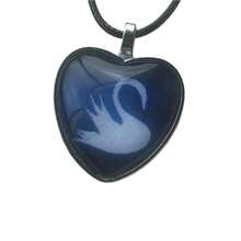 1pc Among My Swan Album Swan Necklace, Gift For Music Lovers - Blue - View 2