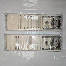 100Pcs 7*10cm New Pattern Bill Design Resealable Zip Lock Mini Mylar Bag 1g Candy Gummies Packaging Pouch Smell Proof Zipper Self Seal Empty Bags Heat Sealable Storage Plastic Pouches With Clear Window