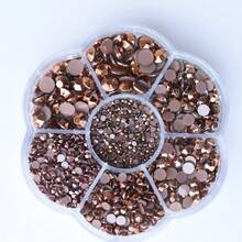 5000顆/盒 2mm 3mm 4mm 5mm 6mm 樹脂圓形平底水鑽 多色水晶寶石 非熱黏 DMC 珠飾玻璃石 3D 圖案設計配件 亮粉美甲貼紙裝飾 適用於衣服、包包、鞋子、杯子、手機殼、手工 DIY 裝飾 美甲用品 美甲珠飾 美甲寶石 美甲飾品 - 彩色 - 查看 28
