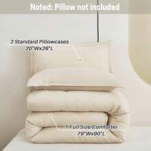 Queen Comforter Set Sage Green, 3 Pieces Lightweight Comforters Queen Size Solid Bedding Comforters Sets, Down Alternative Comforter Bed Set Quilt Blanket - 02 - Beige - View 9