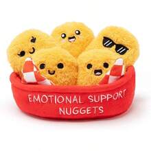 Nuggets de Pollo de Apoyo Emocional por Relatable, Peluche y Juguetes de Peluche, Juguetes esponjosos y Peluches, Grandes Ideas de Regalo para Seres Queridos de Todas Las Edades, Incluye 5 Peluches - Pepitas - Ver 9