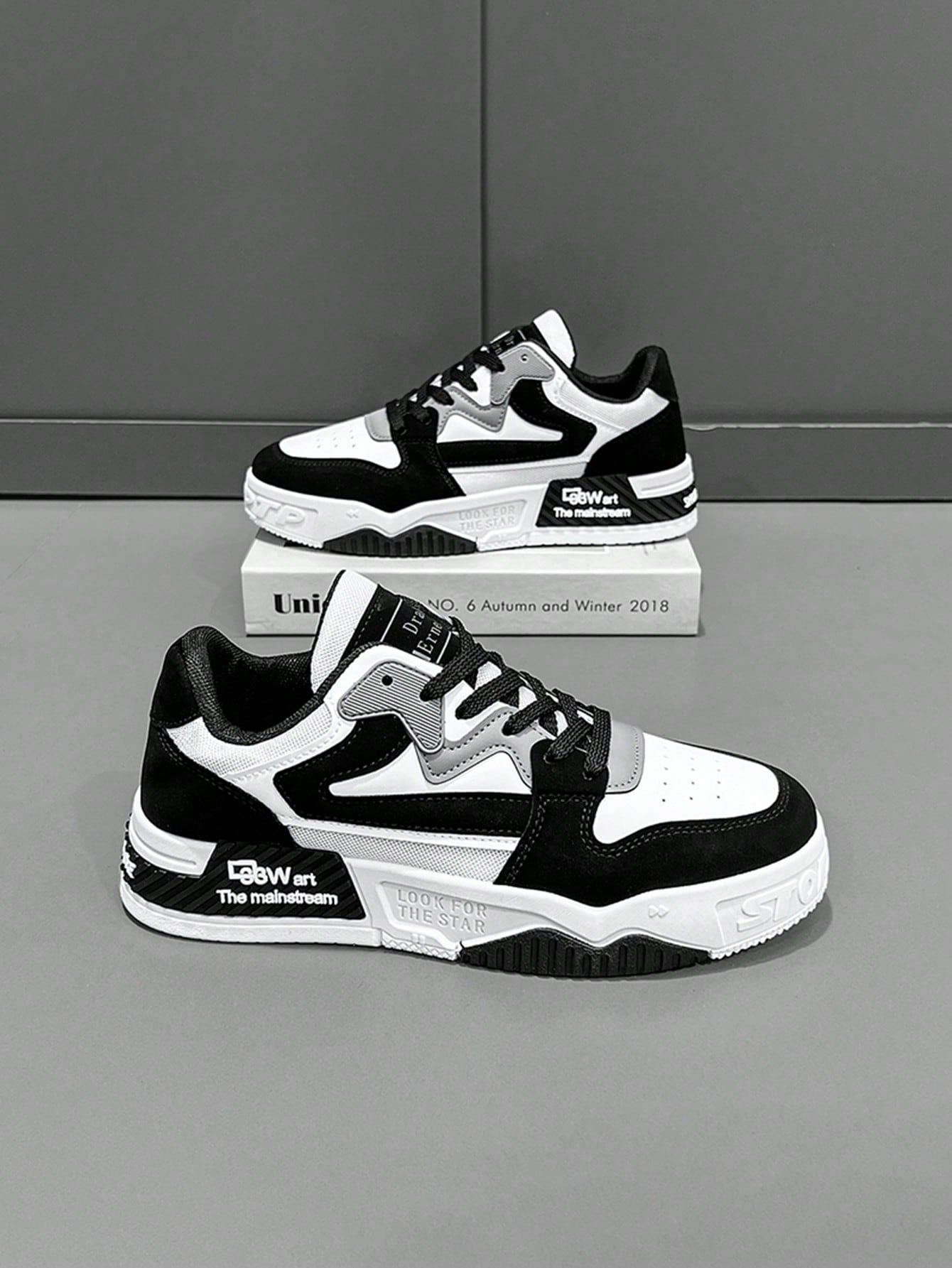 أحذية كاجوال للرجال، أحذية رياضية ذات نعل سميك قاب...