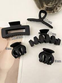 5pcs/Set Versatile Hair Clips In Various Styles And Colors For Women, Suitable For Daily, Party, Commuting, Vacation, Washing Face, Makeup And Outfit Matching Fashion Hair Accessories Beauty Claw Clips Casual Hair Claw
