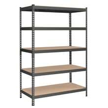 SONGMICS 5-Tier Storage Shelves, Load 2310 Lb, Garage Storage, Boltless Assembly, Adjustable Shelving Unit, 23.6 X 47.2 X 70.9 Inches, For Study Shed Basement - Gray Rice - View 1