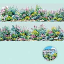 1 Roll Gardening Plant Themed Decorative Craft Tape, DIY Decor For Scrapbooking, Journal, Gift Box, Sticker School Supplies, Back To School - Multicolor - View 15