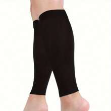 1Pair Of Unisex Summer Thin Leg Covers Warm Compression Socks For Knees, Ankles And Elbows Support Non-Slip Sports Foot Covers Polyester