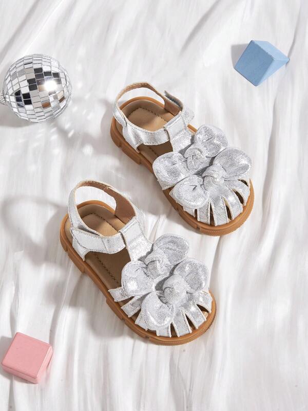 1 Pair Fashionable, Cute & Comfortable Princess Style Flat Sandals, Versatile
