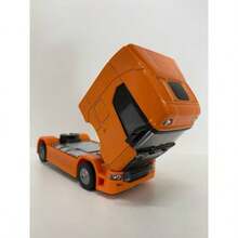 Miniatura Scania Caminhão de Ferro Miniatura Cabine Miniatura Metal Colecionável - Laranja - Visão 3