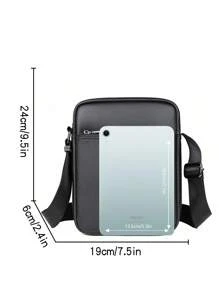 Bolso de hombre, bolso bandolera con diseño texturizado, bolso de trabajo de gran capacidad, bolso de viaje de fin de semana de moda